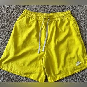 Nike Bright Yellow Sports Shorts